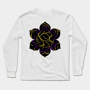 Black Velvet, Intersex Flag Vines Long Sleeve T-Shirt